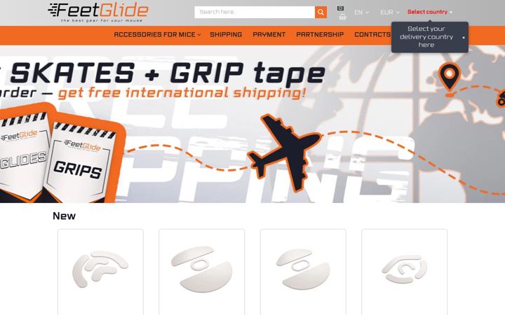 Screenshot of feetglide.com