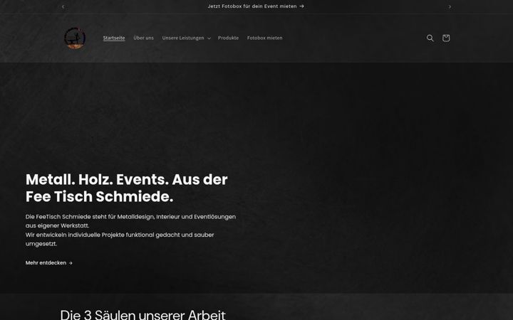 Screenshot of feetischschmiede.de