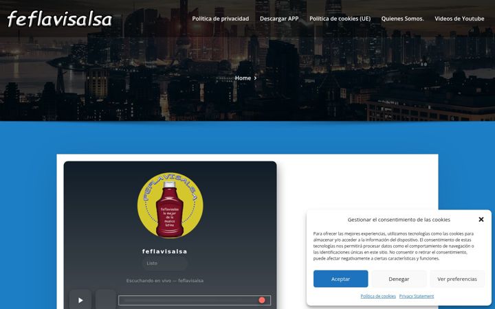 Screenshot of feflavisalsa.com