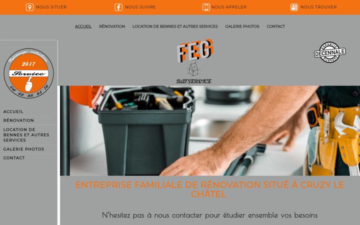 Screenshot of fegbatservice.fr