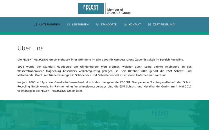 Screenshot of fegert-recycling.de
