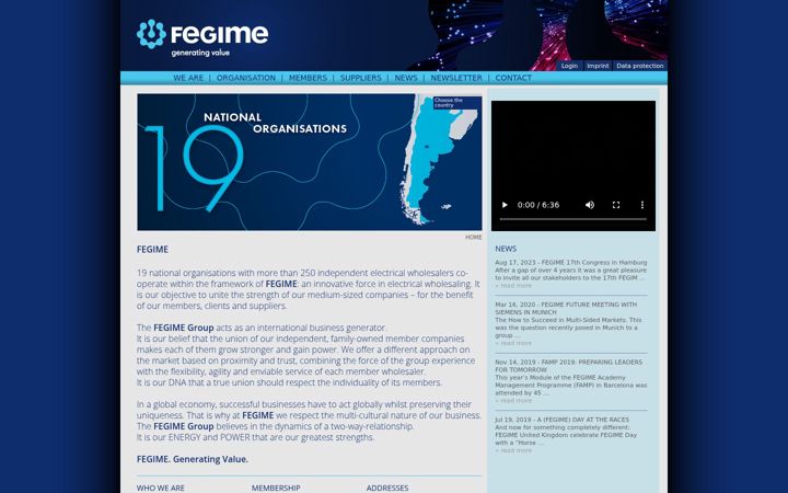 Screenshot of fegime.at