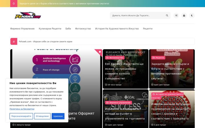 Screenshot of fehawk.com