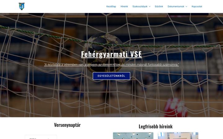 Screenshot of fehergyarmati-vse.eu