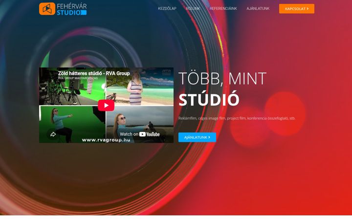 Screenshot of fehervarstudio.hu