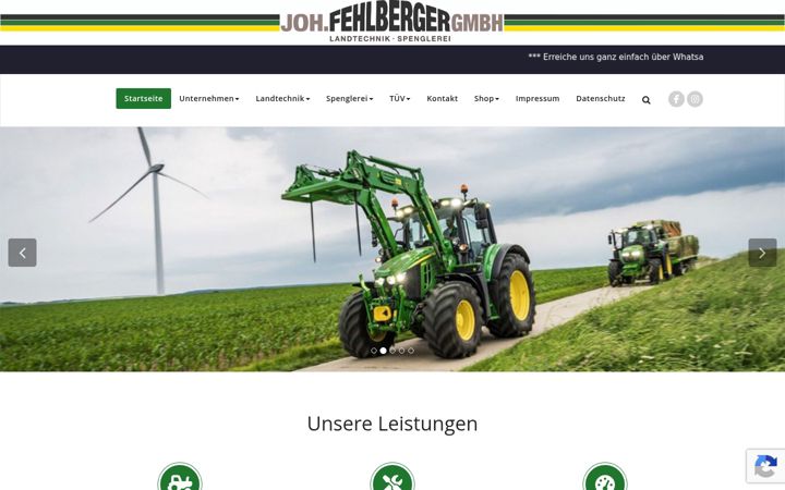Екранна снимка на fehlberger.de