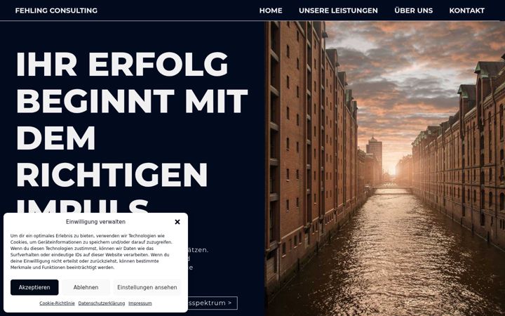 Screenshot of fehling-consulting.de