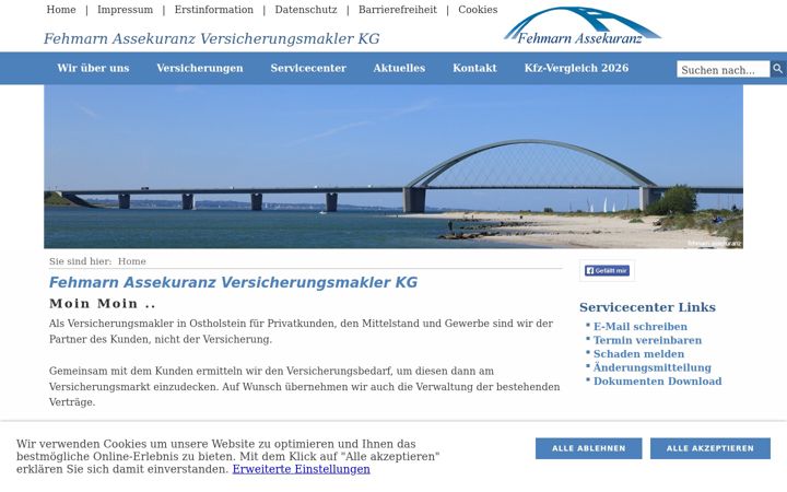 Screenshot of fehmarn-assekuranz.de