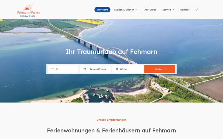 Captura de pantalla de fehmarn-ferien.de
