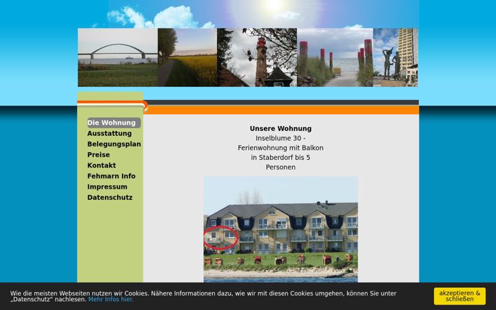 Screenshot of fehmarnstrand-meerblick.de