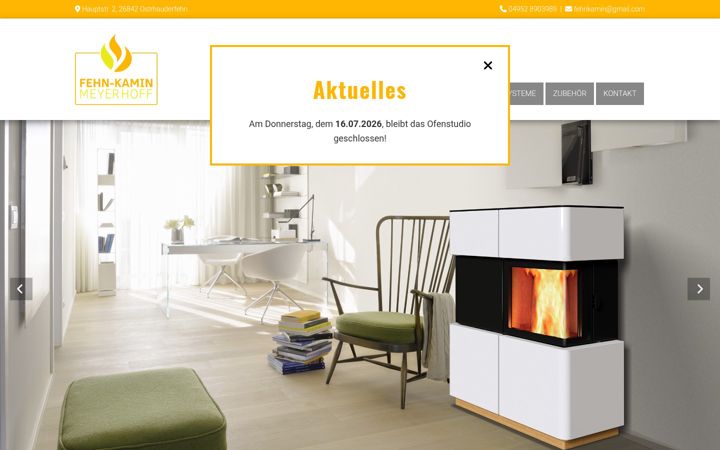 Screenshot van fehnkamin-meyerhoff.de