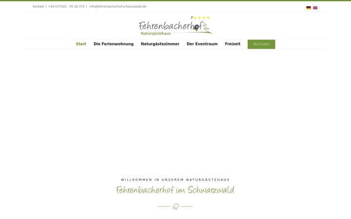 Екранна снимка на fehrenbacherhof-schwarzwald.de