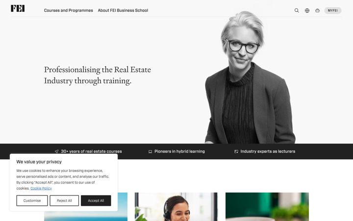 Screenshot of fei-business-school.com