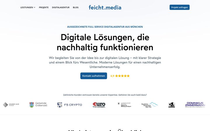 Screenshot of feicht-media.de