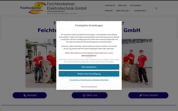 Ekrano kopija feichtenbeiner-elektro.de
