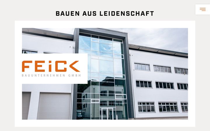 Skjermbilde av feick-bau.de