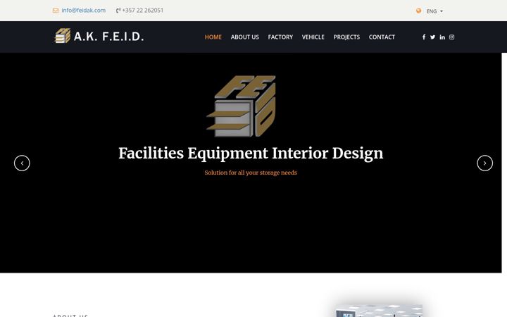 Screenshot of feidak.com