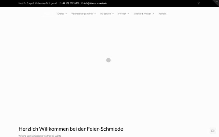 Skjermbilde av feier-schmiede.de