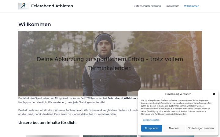 Screenshot of feierabend-athleten.de