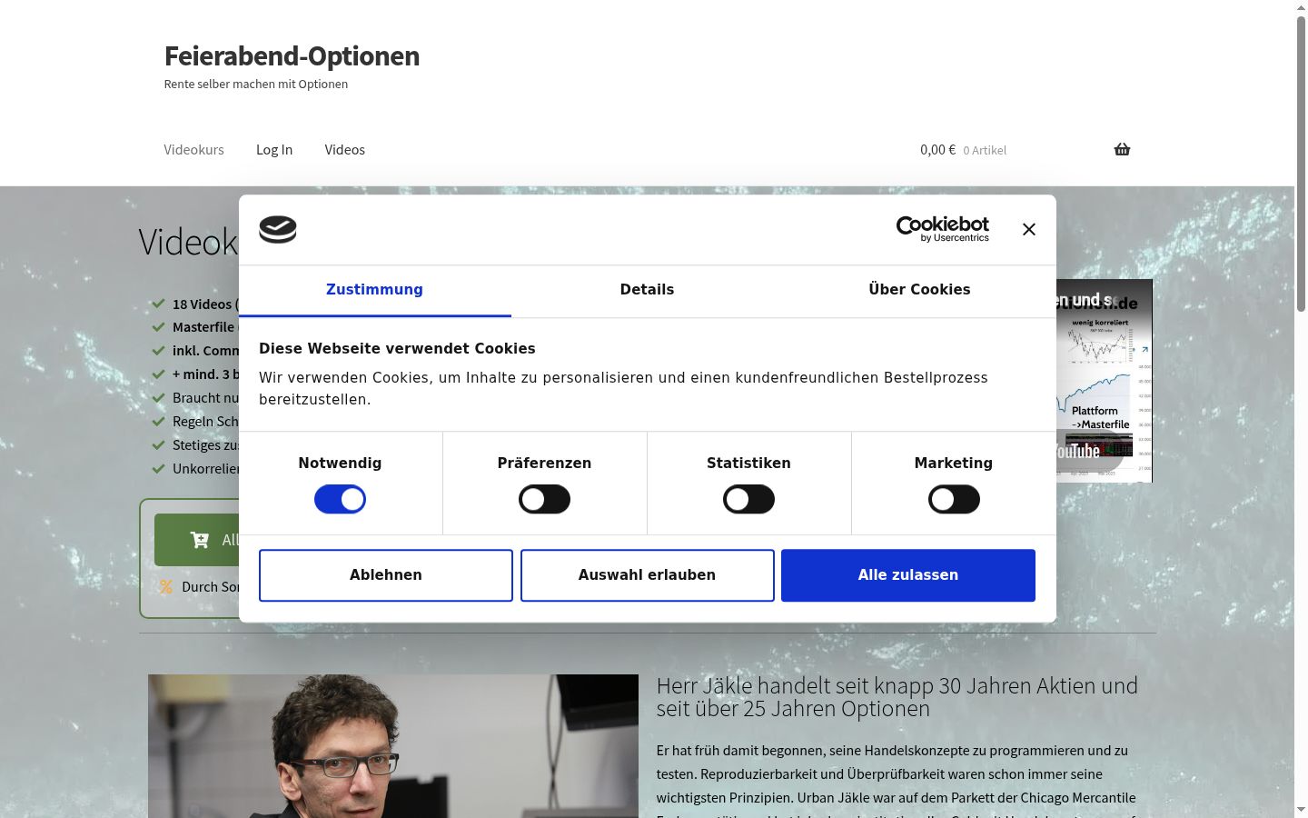 Snímek obrazovky baneru souhlasu zobrazeného před jakoukoli interakcí