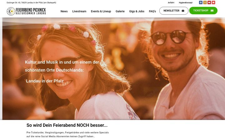 Skjermbilde av feierabendpicknick.de
