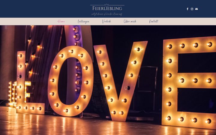 Screenshot of feierliebling.de