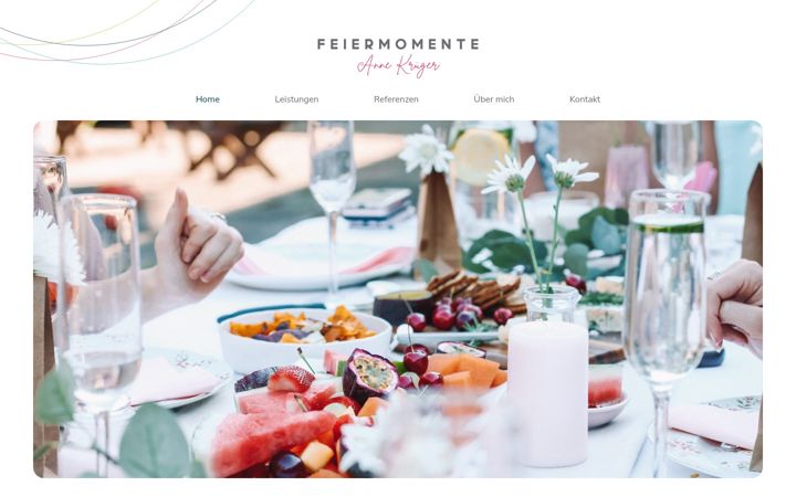 Screenshot of feiermomente.de