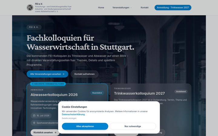 Screenshot of feiev.de