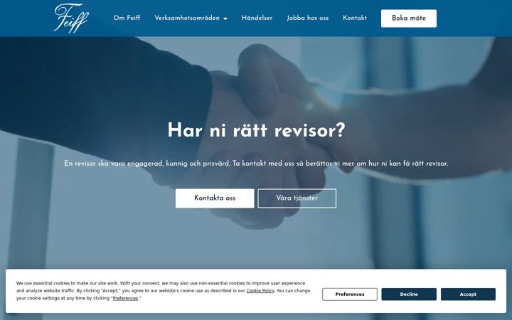 Screenshot of feiff.se