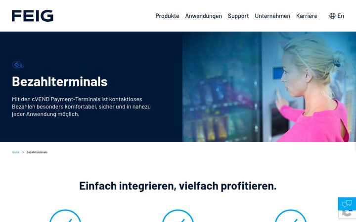 Screenshot of feig-payment.de