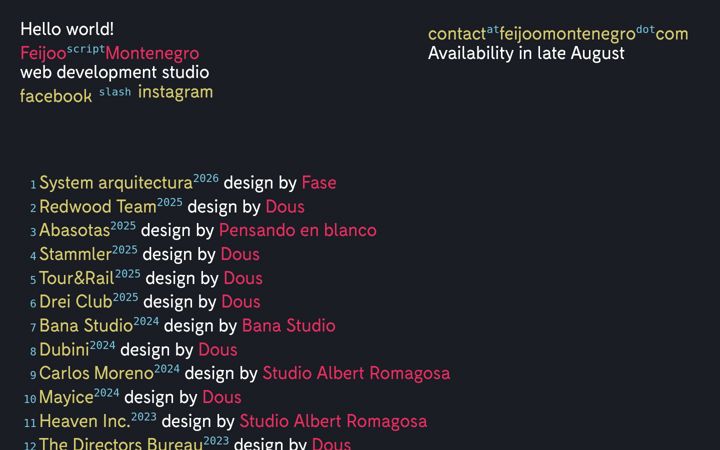 Screenshot of feijoomontenegro.com