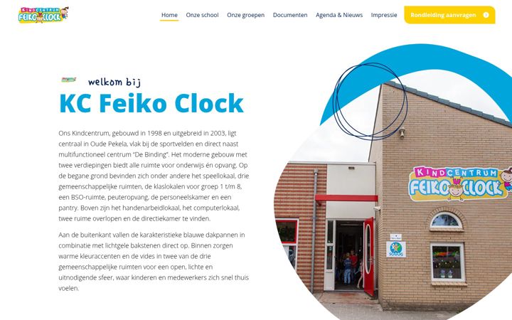 Screenshot of feiko-clockschool.nl