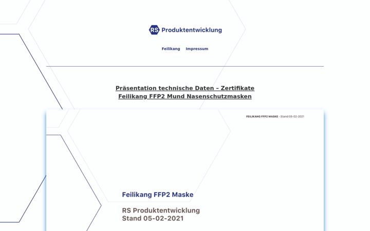 Screenshot of feilikang.de