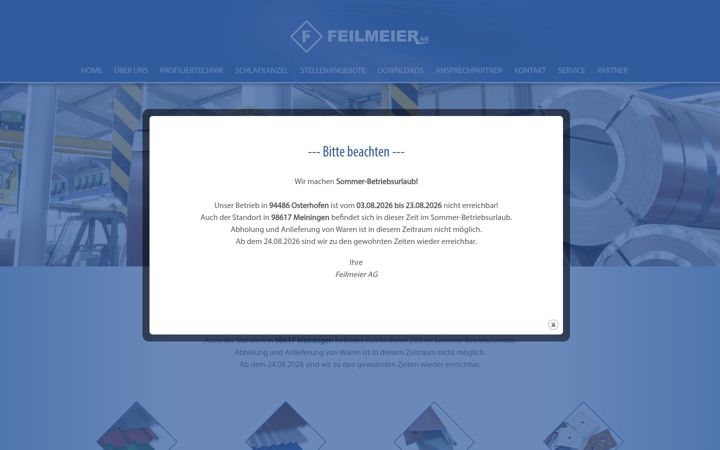 Screenshot of feilmeier.com