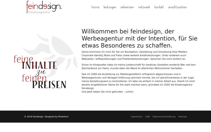 Screenshot of fein-design.com
