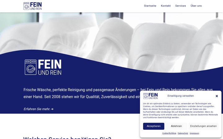 Screenshot of fein-und-rein.de
