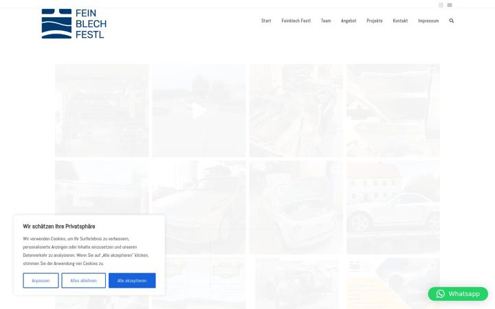 Screenshot of feinblechfestl.de