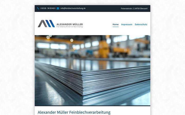 Screenshot of feinblechverarbeitung.de