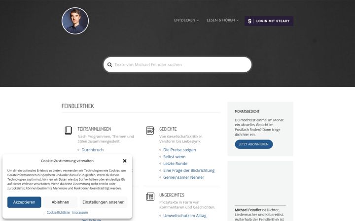 Screenshot of feindlerthek.de