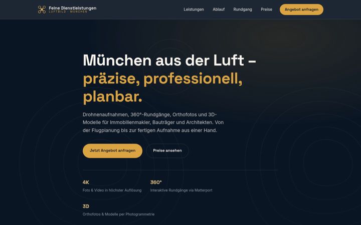 Screenshot di feine-dienstleistungen.de