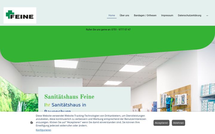 Screenshot of feine-sanitaetshaus.de
