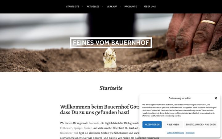 Screenshot of feines-vom-bauernhof.com