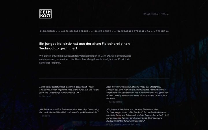 Screenshot of feinkost-club.de