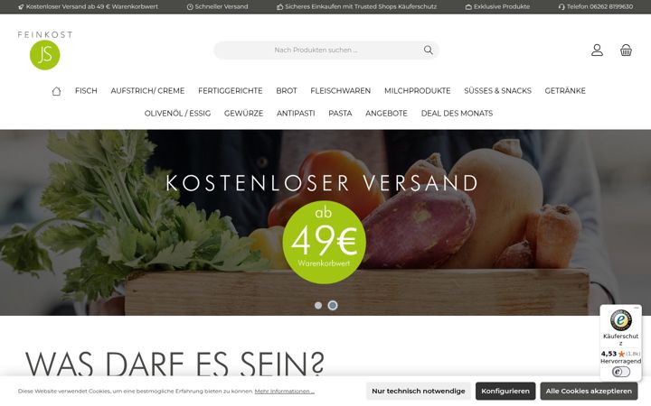 Screenshot of feinkost-js.de