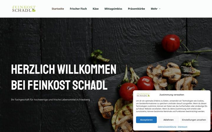 Screenshot of feinkost-schadl.de