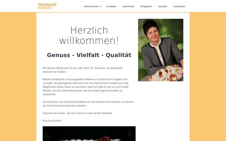 Screenshot of feinkost-schein.at