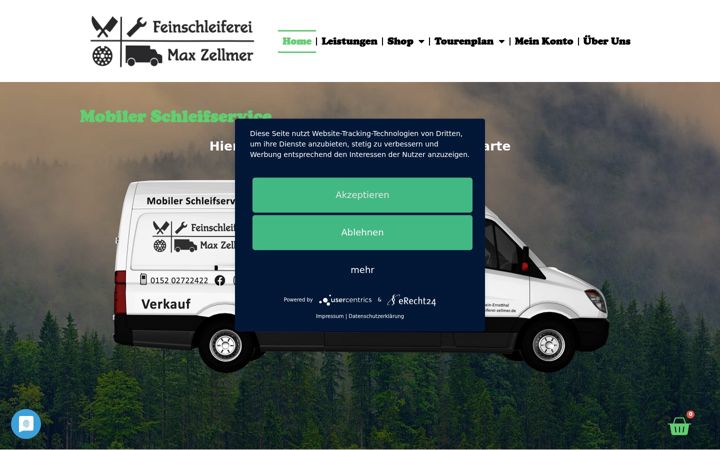 Екранна снимка на feinschleiferei-zellmer.de