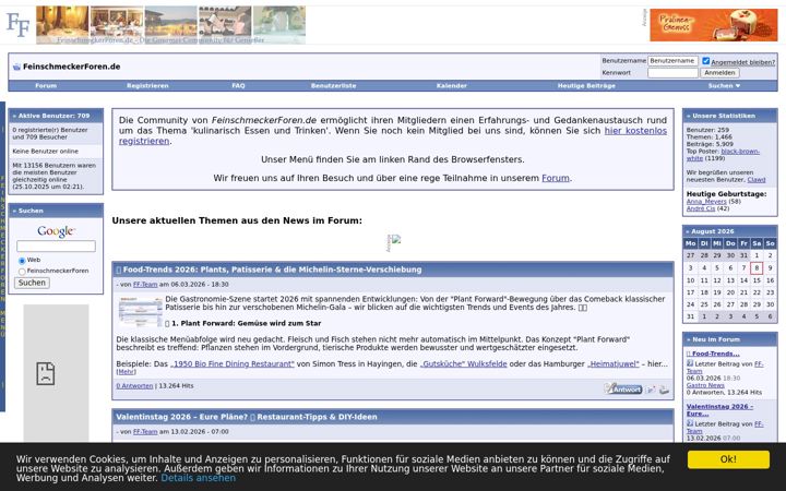 Screenshot of feinschmeckerforen.de