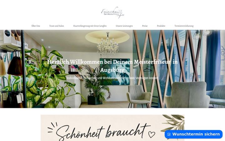 Screenshot of feinschnitt-meisterfriseur.de