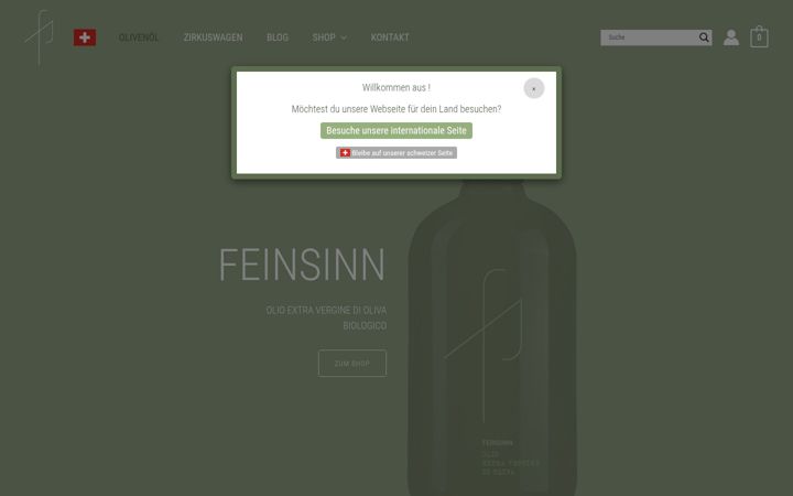 Screenshot of feinsinn.ch